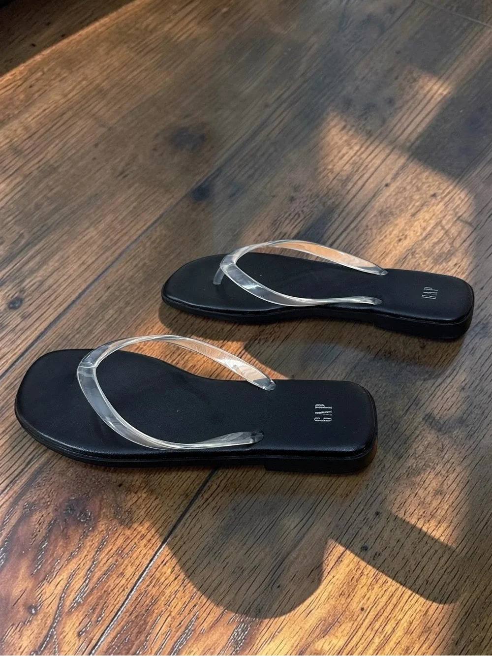 Gap Square-Toe Jelly Flip Flops Size 9